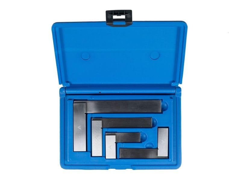 PEC TOOLS Machinist Square Precision Engineer Wide Seat Square 90 Right Angle Ground Hardened Steel Angle Ruler 4 x 3 Inch, Suitable for Woodworking and Precision Layout Work - Image 4